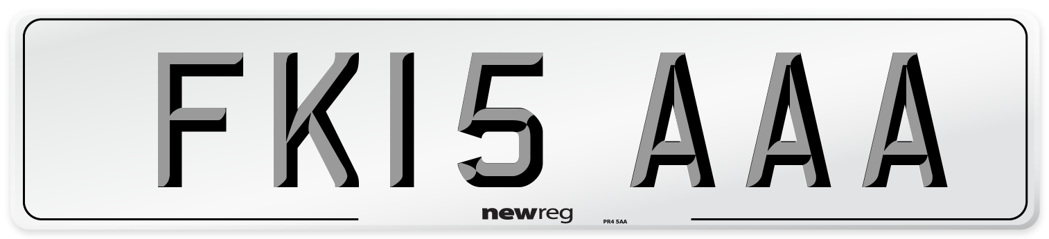 FK15 AAA Number Plate from New Reg